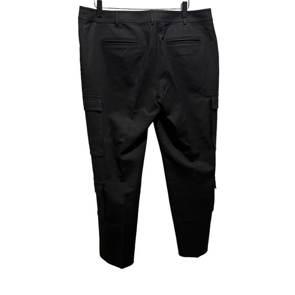 St John Black Cropped Cargo Pants Size 12 - Picture 9 of 13